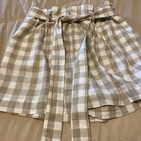 New Day Pants - New Day Linen Paperbag Shorts With Belt